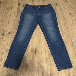 New Directions Pull On Stretch Skinny Dark Wash Women’s Blue Jeans Size 12R